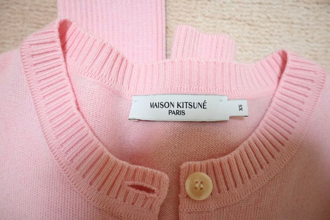 MAISON KITSUNE メゾンキツネ カーディガン レディース ピンク