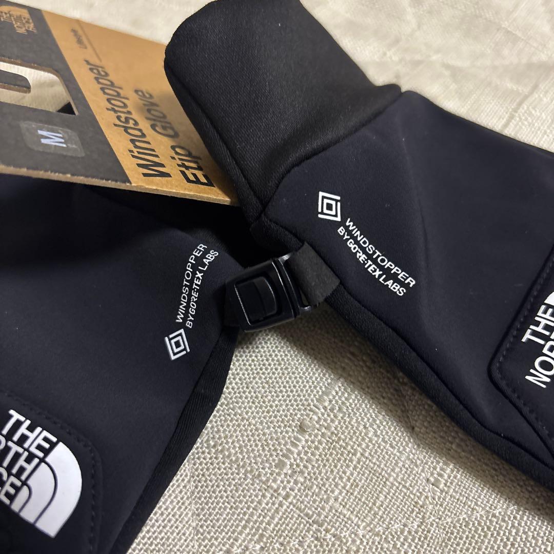 【新品】ノースフェイス/ウインドストッパーグローブ/Mサイズ /ブラック