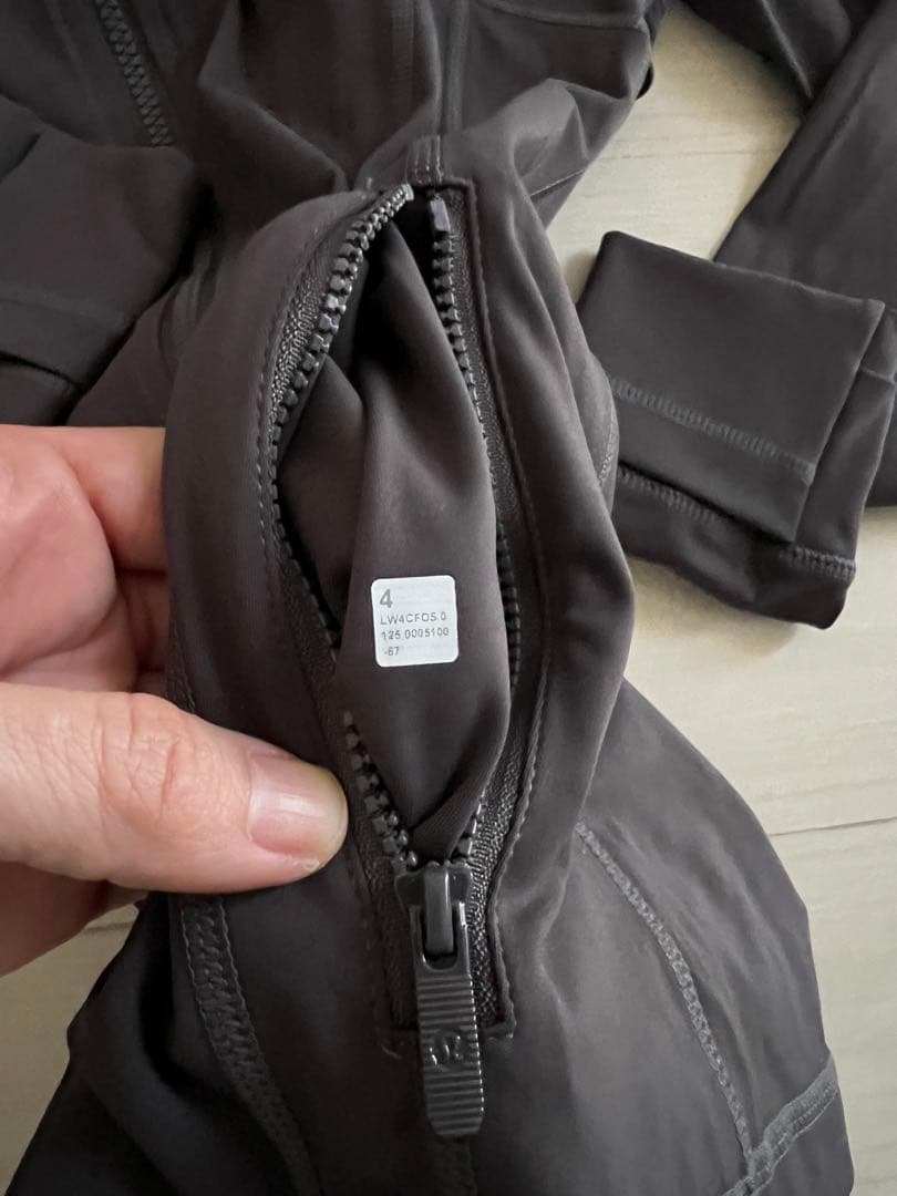 Lululemon ブラック ジャージ ジャケット サイズ4
