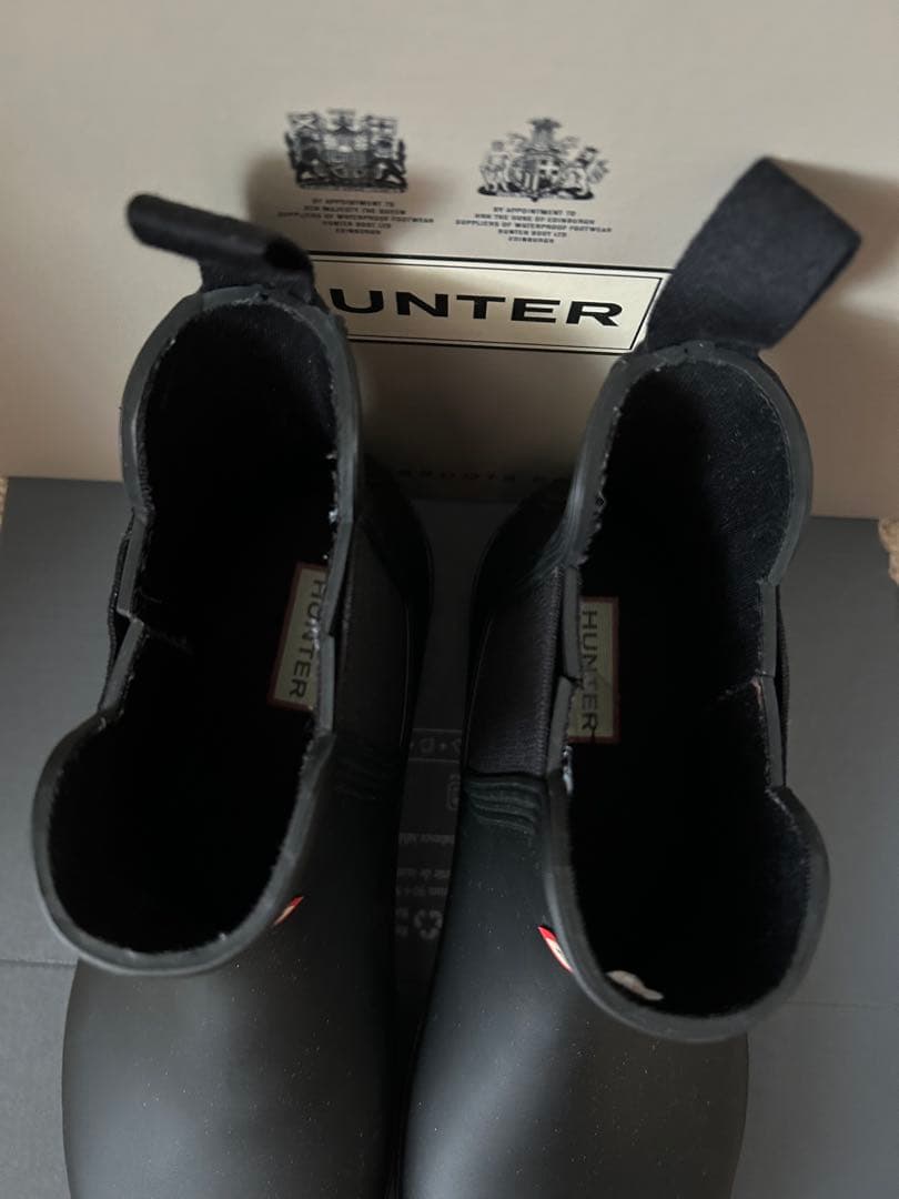 【美品】レインブーツ HUNTER ORIGINAL CHELSEA UK6