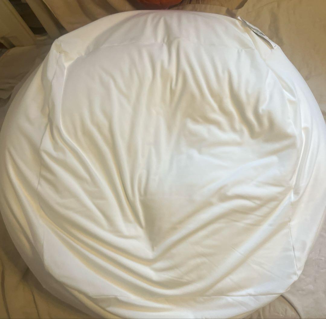 無印良品　ビーズクッション大　人をダメにするソファー グレー