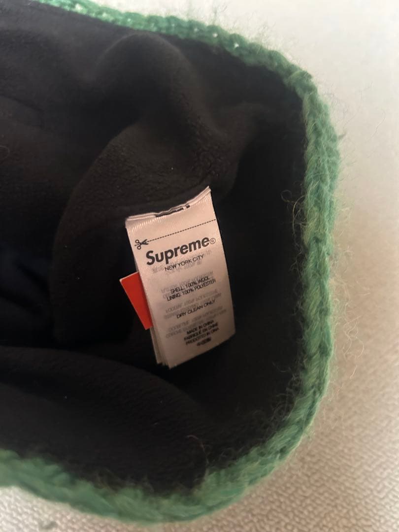 Supreme シュプリームCrochet Beanie　ビーニー 緑
