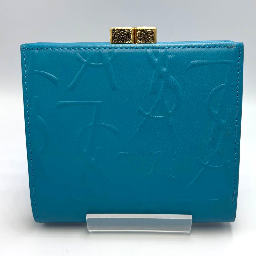 未来 　　　　Yves Saint Laurentエンボスロゴ 青色