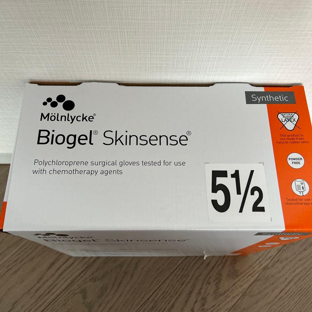 Mölnlycke Biogel Skinsense 使い捨て手袋 5½ 38袋