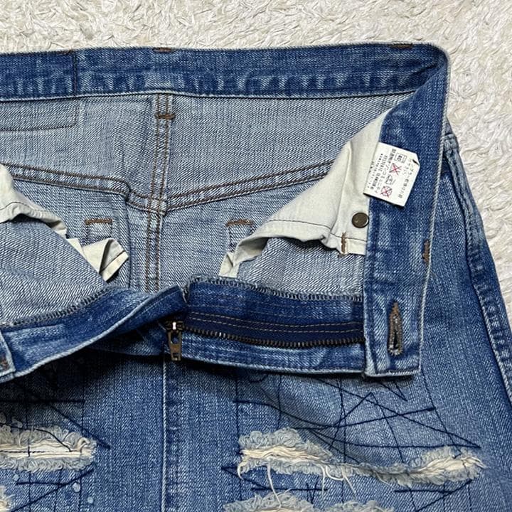 Hysteric Glamour　ダメージ　デニム　ロングスカート 90's