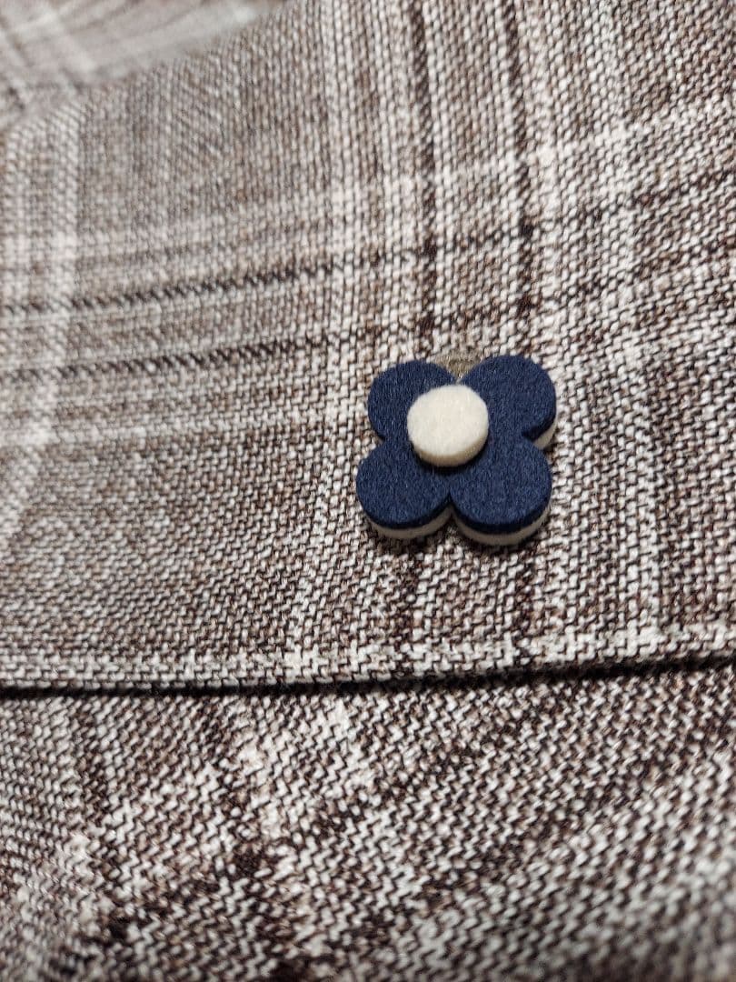 LARDINI ラルディーニ ウールシルクリネン混チェックジャケット 48