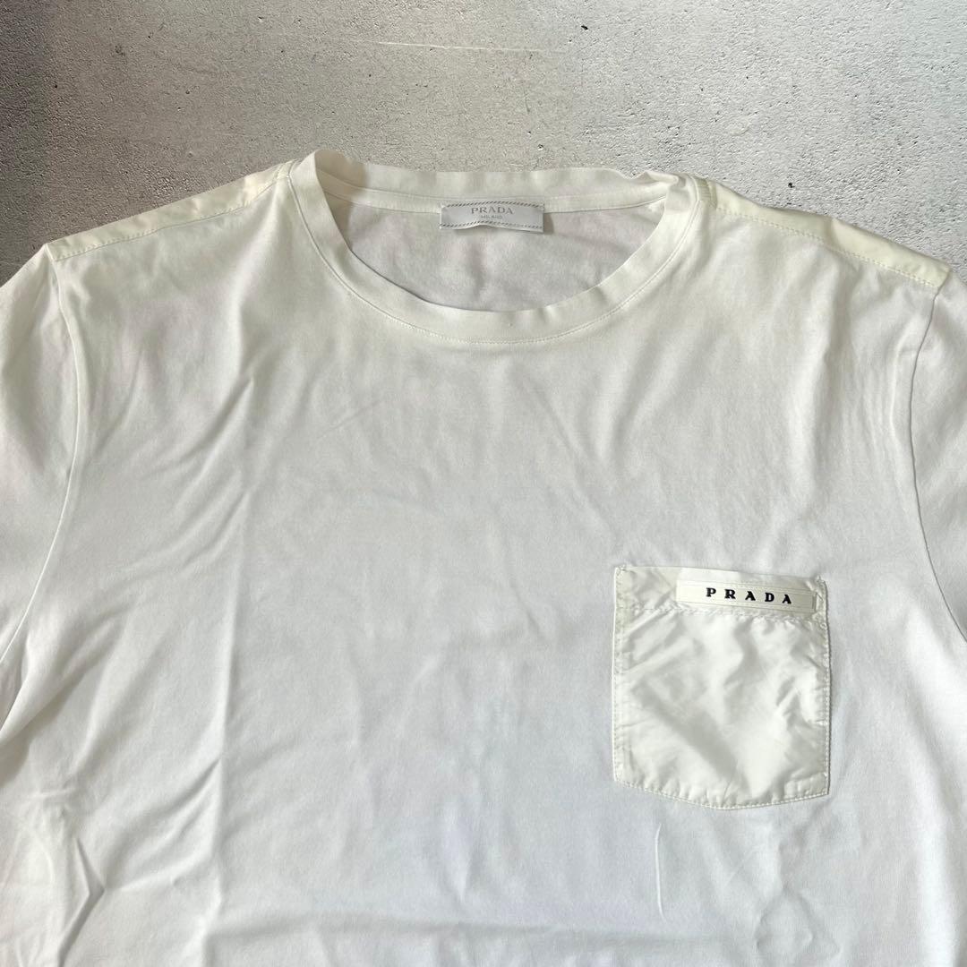 トップス PRADA pocket t-shirts \"white\" L size