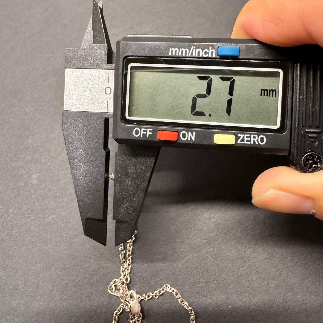 【42㎝ silver925】ヴィンテージ 細角チェーン ネックレス