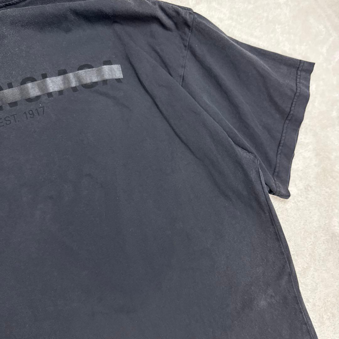 バレンシアガ　2022年　フェード加工オーバーサイズTシャツ　ブラック　Lサイズ
