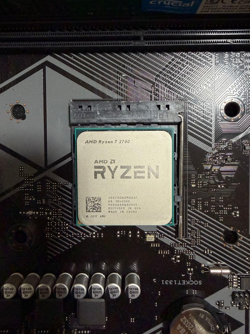 ASUS B450M+Ryzen7 2700＋DDR4 3200 16GB