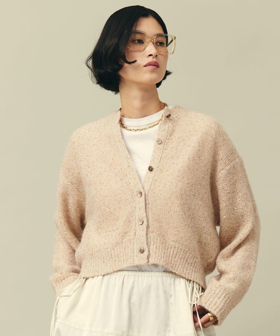 美品！Curensologyスパングルショートカーディガン 高山都カレンソロジー