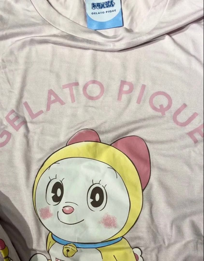 ジェラートピケ ドラミちゃん　ルームウェア 上下セット ピンク