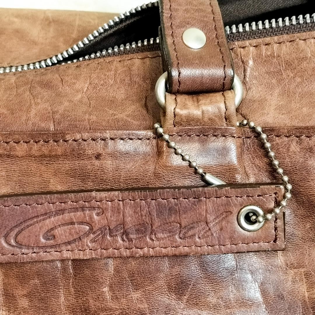 本革 2way ボストンバッグ 大容量 ブラウン 良品✨️ グリード