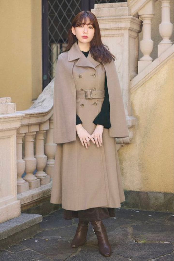 【美品】Herlipto Mademoiselle 2Way Long Coat