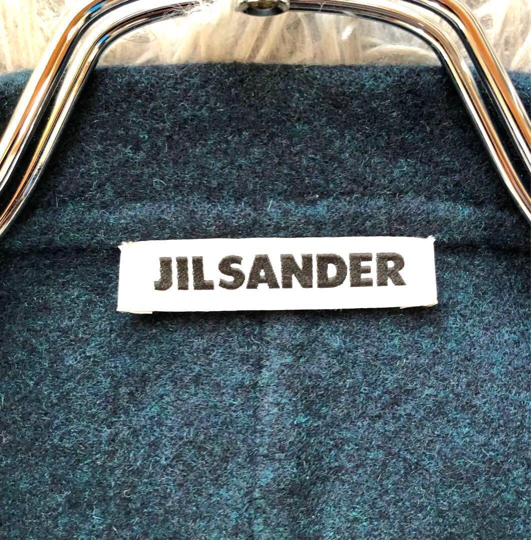 JIL SANDER【S】イタリア製 カシミヤ テーラード ジャケット グリーン
