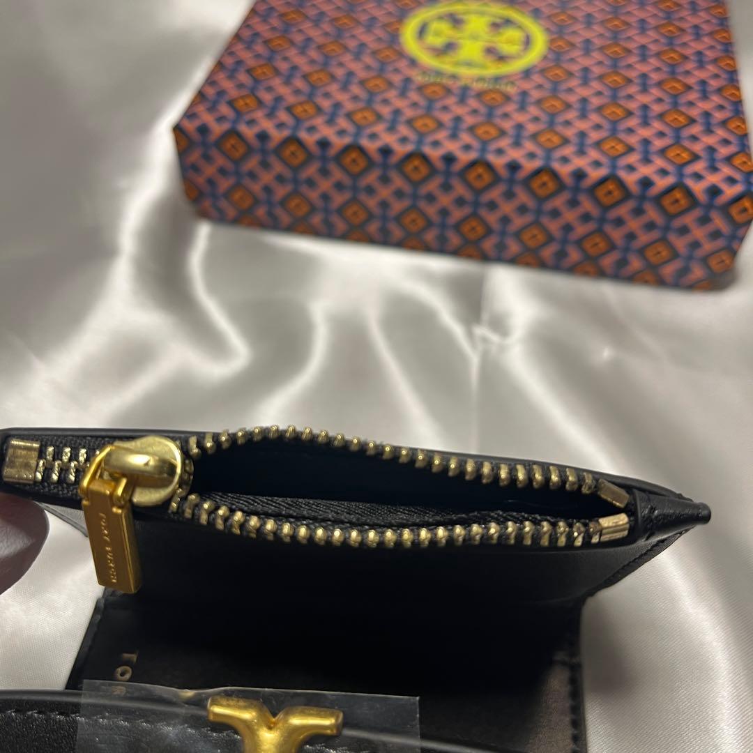 新品 TORY BURCH ブラック3つ折り財布 コンパクトウォレット