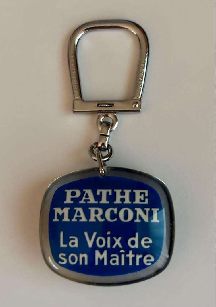 ブルボンキーホルダー 【PATHE MARCONI】ニッパー犬