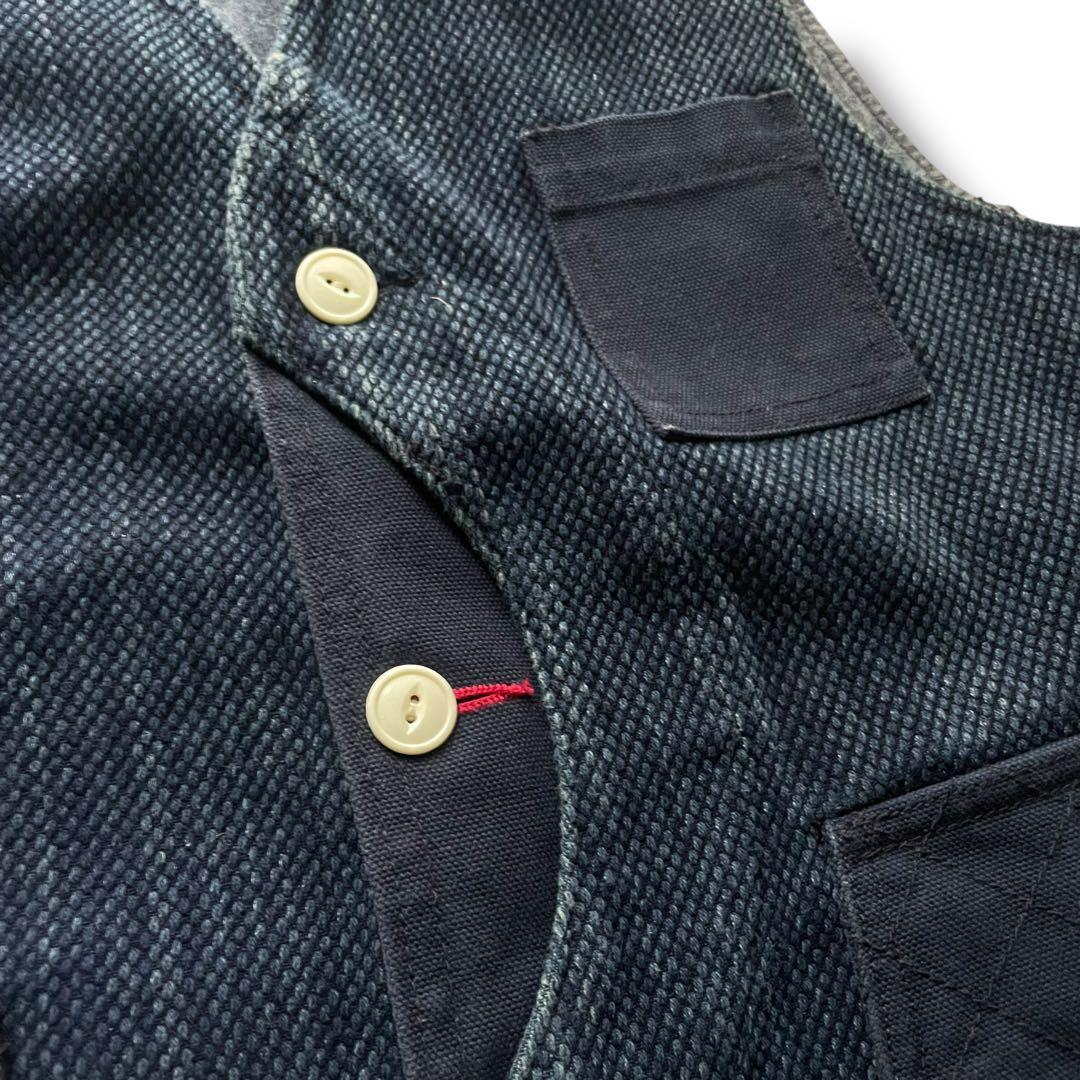 ラギッドファクトリー 刺し子 道着クロス ワークベスト size M 日本製