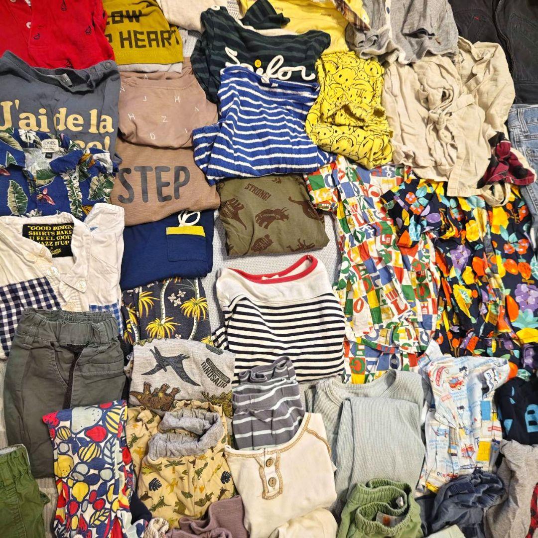 キッズ服（男の子向け100〜110）オールシーズンまとめ売り、合計76点セット