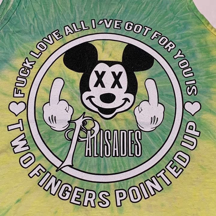 vintage mickey fuck love design Tシャツ