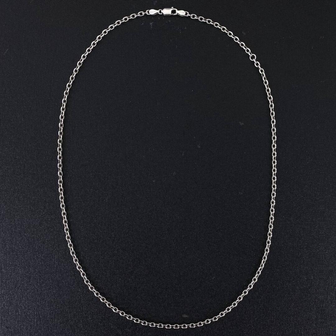 NAVAJO シルバー 925 3mm 細丸 あずきチェーンネックレス 51cm