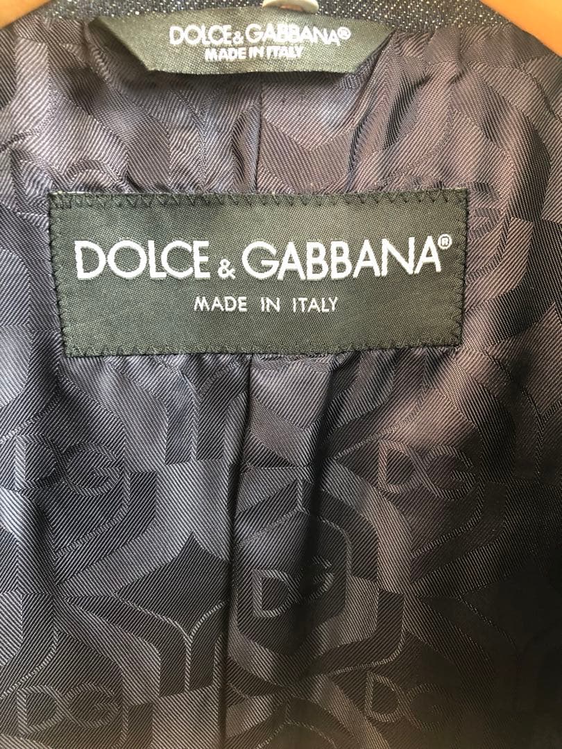 DOLCE & GABBANA サテンラペル テーラードジャケット