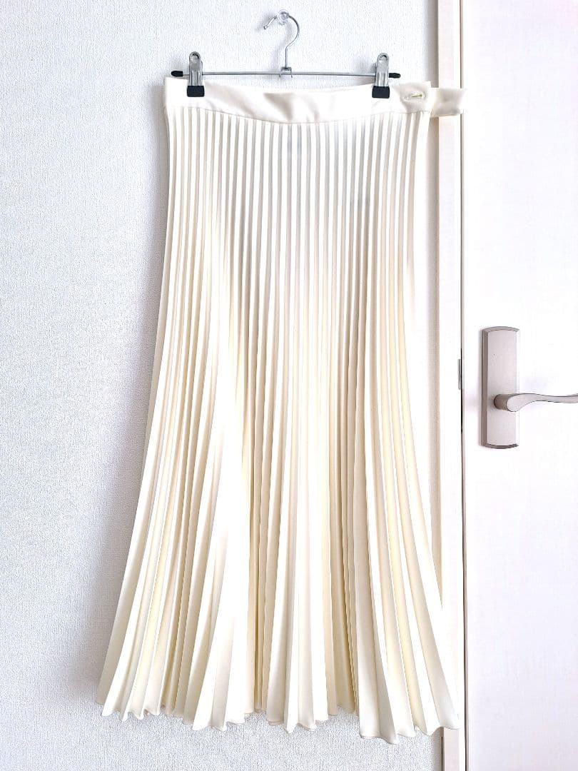 極美品 MM6 Maison Margiela プリーツスカート　ホワイト