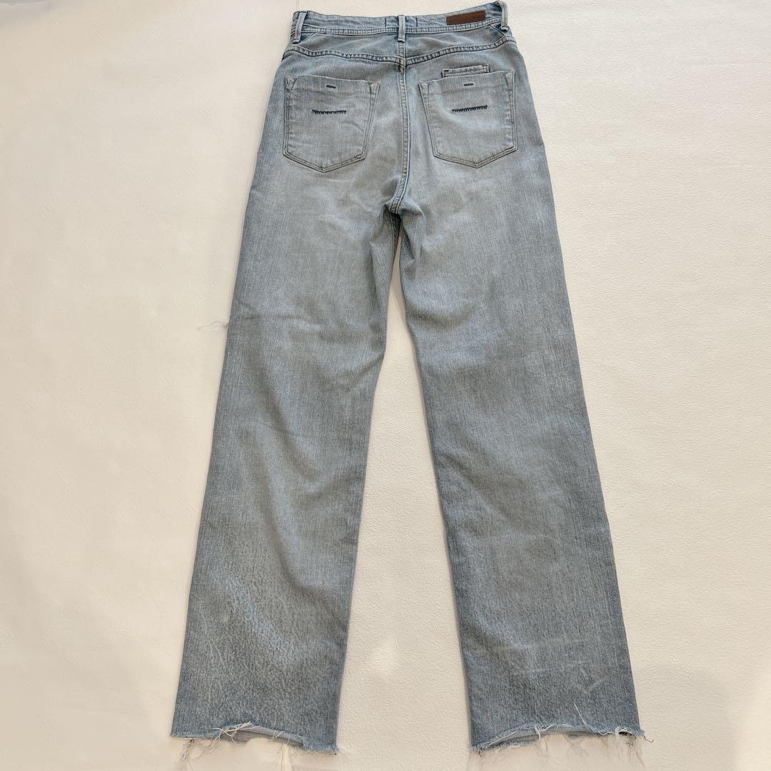 美品✨YANUK ヤヌーク ストレートデニム ボーイズ LEA ダメージ　24