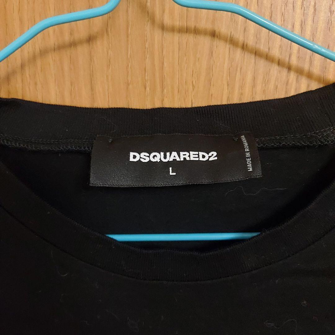 DSQUARED2 ディースクエアード クルーネック Tシャツ ブラック L
