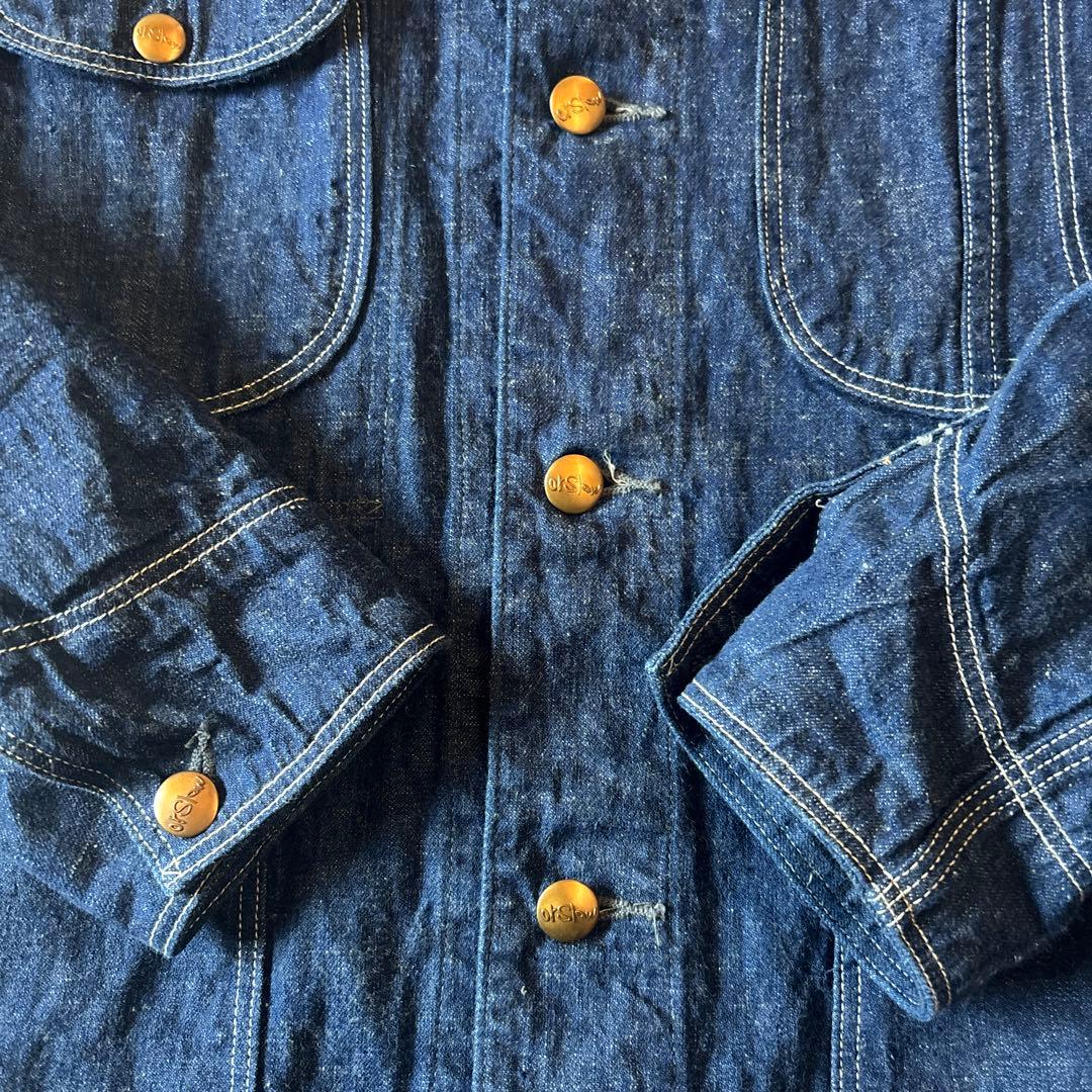 オアスロウ 1950s デニムカバーオール 金ボタン 1サイズ
