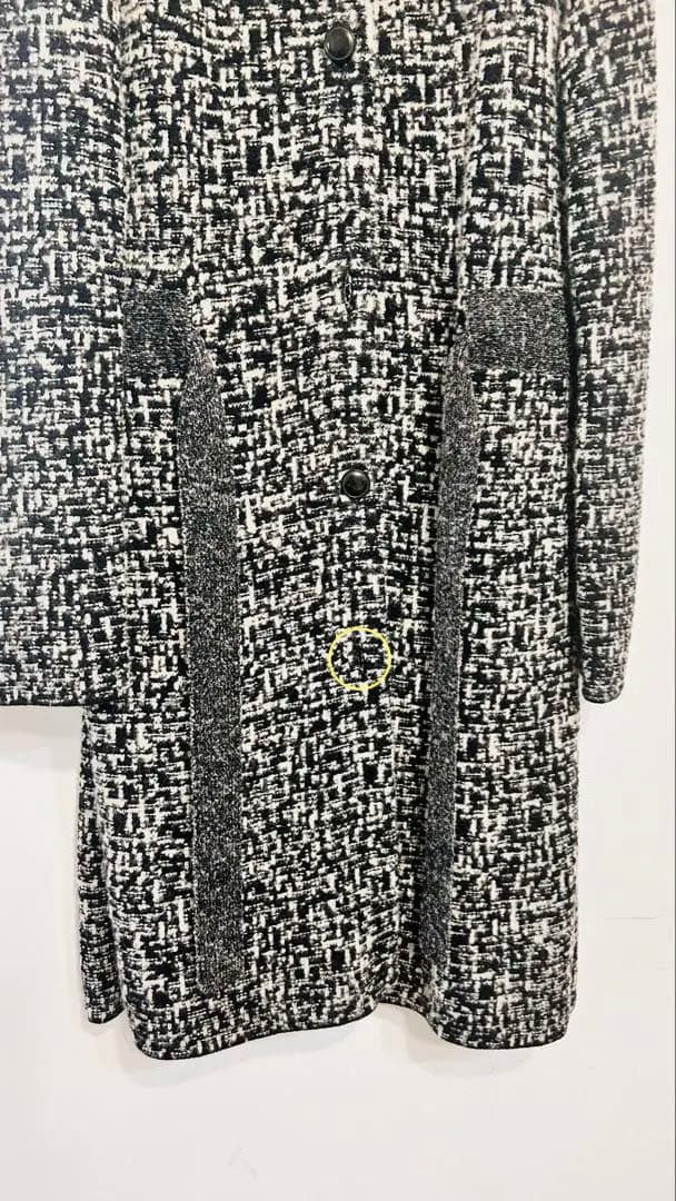 ◆クリスチャン ディオール◆Dior◆ツイードニットコート アルパカ混