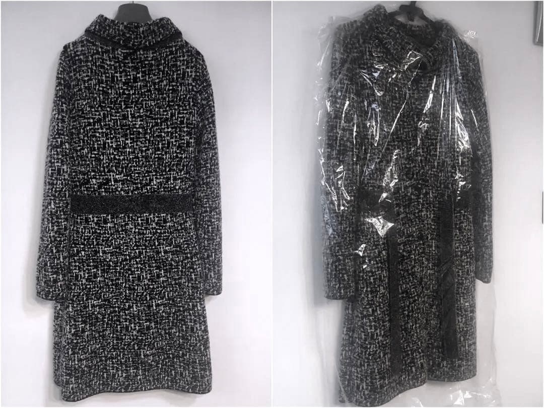 ◆クリスチャン ディオール◆Dior◆ツイードニットコート アルパカ混