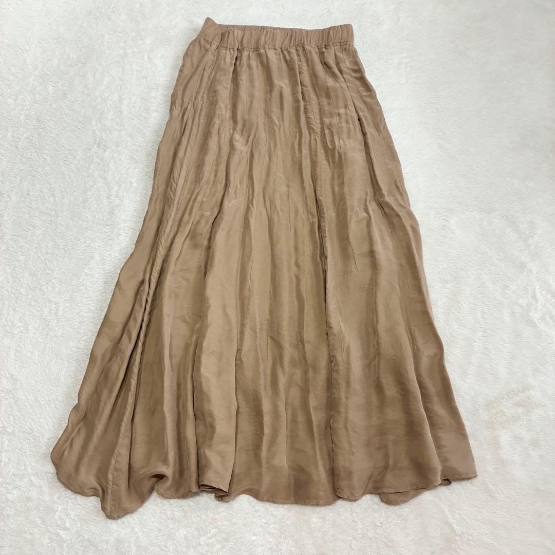 Deuxieme Classe マキシ丈 ギャザースカート シルク混 未使用品