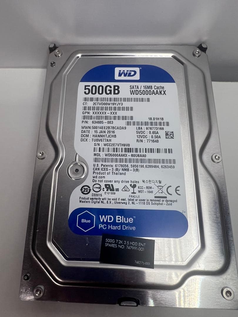ま*り様 【動作確認済】3.5インチ 2.0TB ×8枚 ＋ 500GB WD