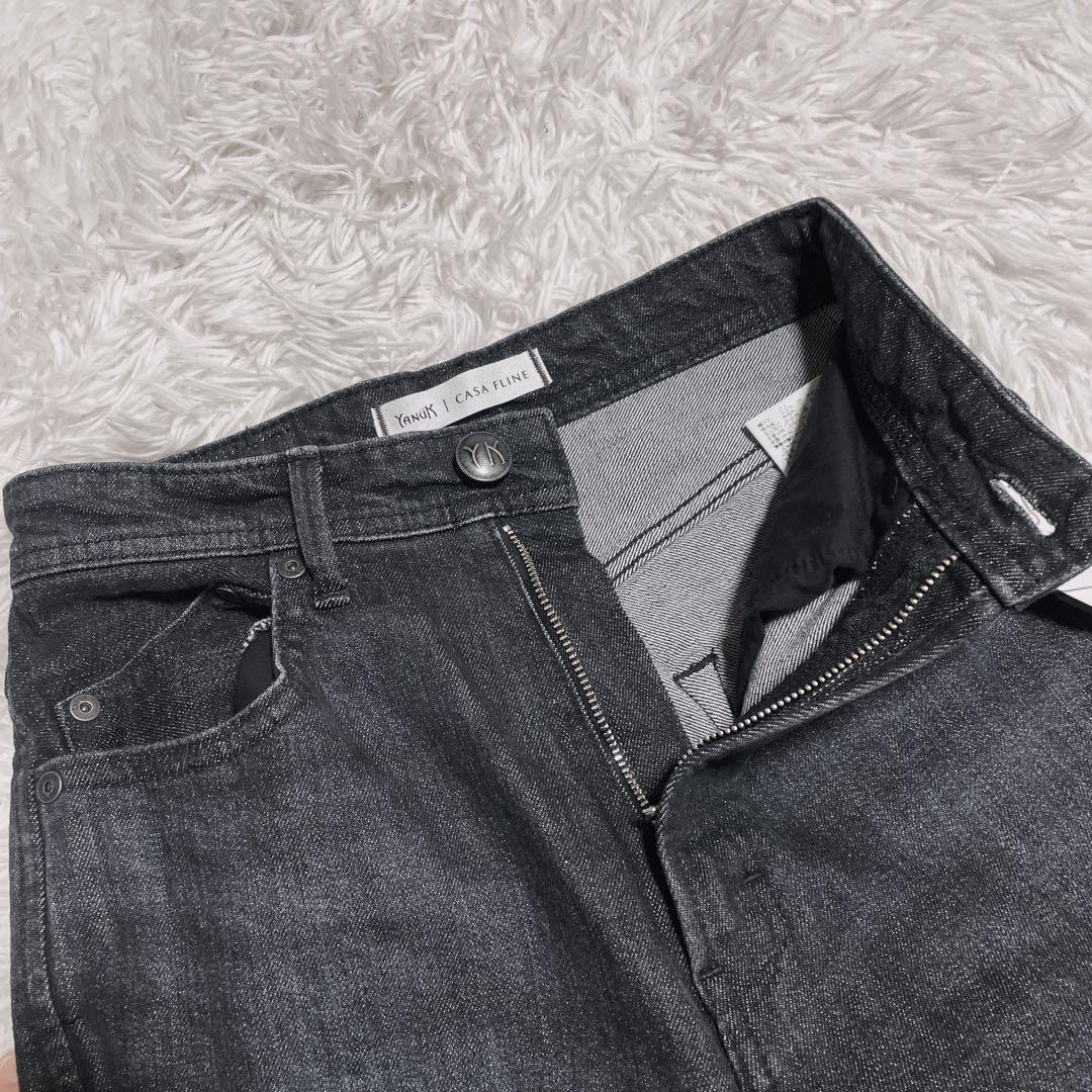 新品 YANUK × CASA FLINE センタープレスストレートデニム 23