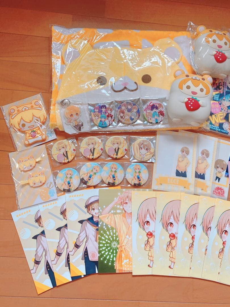 【最終値下げ】すとぷり　るぅと まとめ売り　タオル、ポーチ、缶バッジ