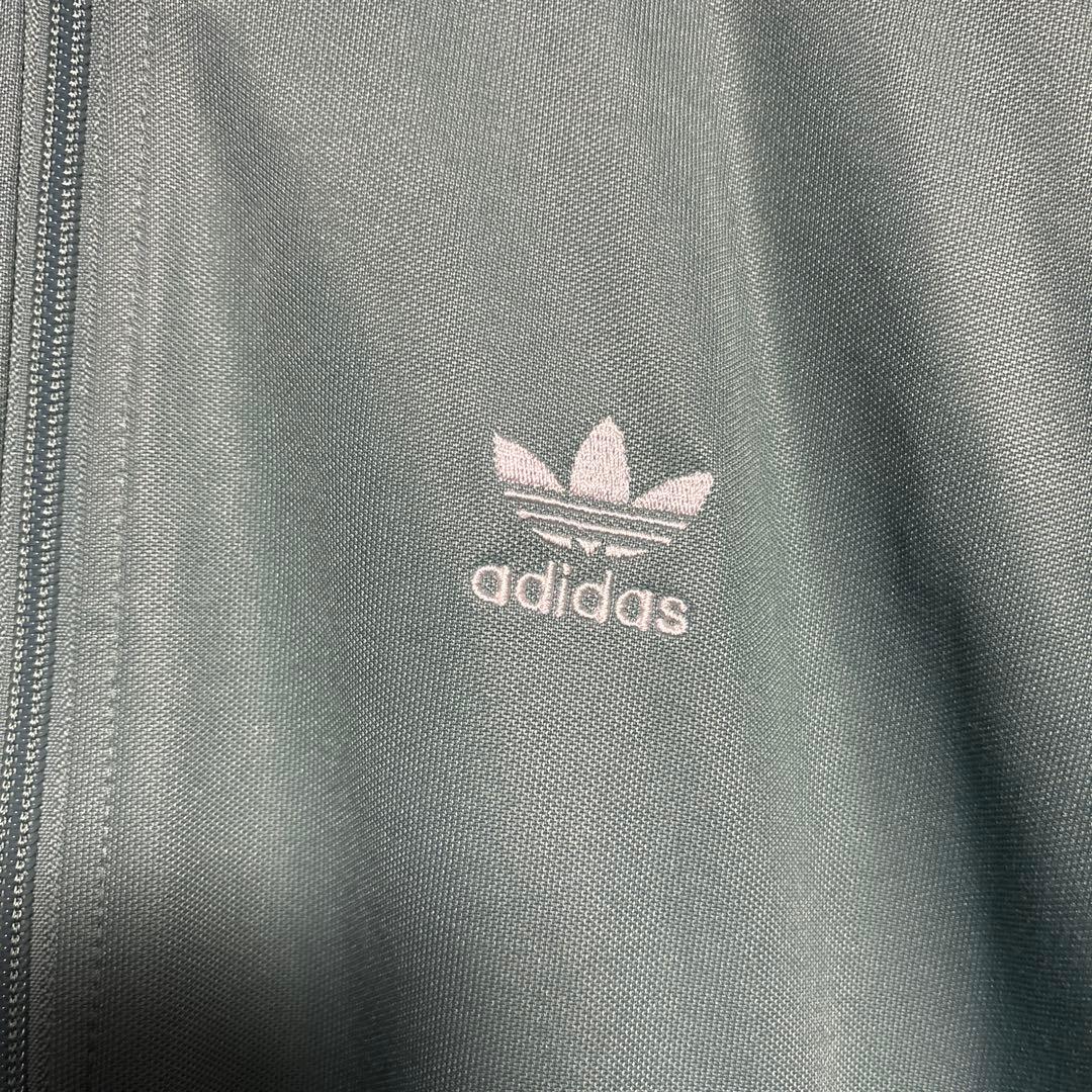 adidas originals ジャージ グリーン くすみ　ベッケンバウアー