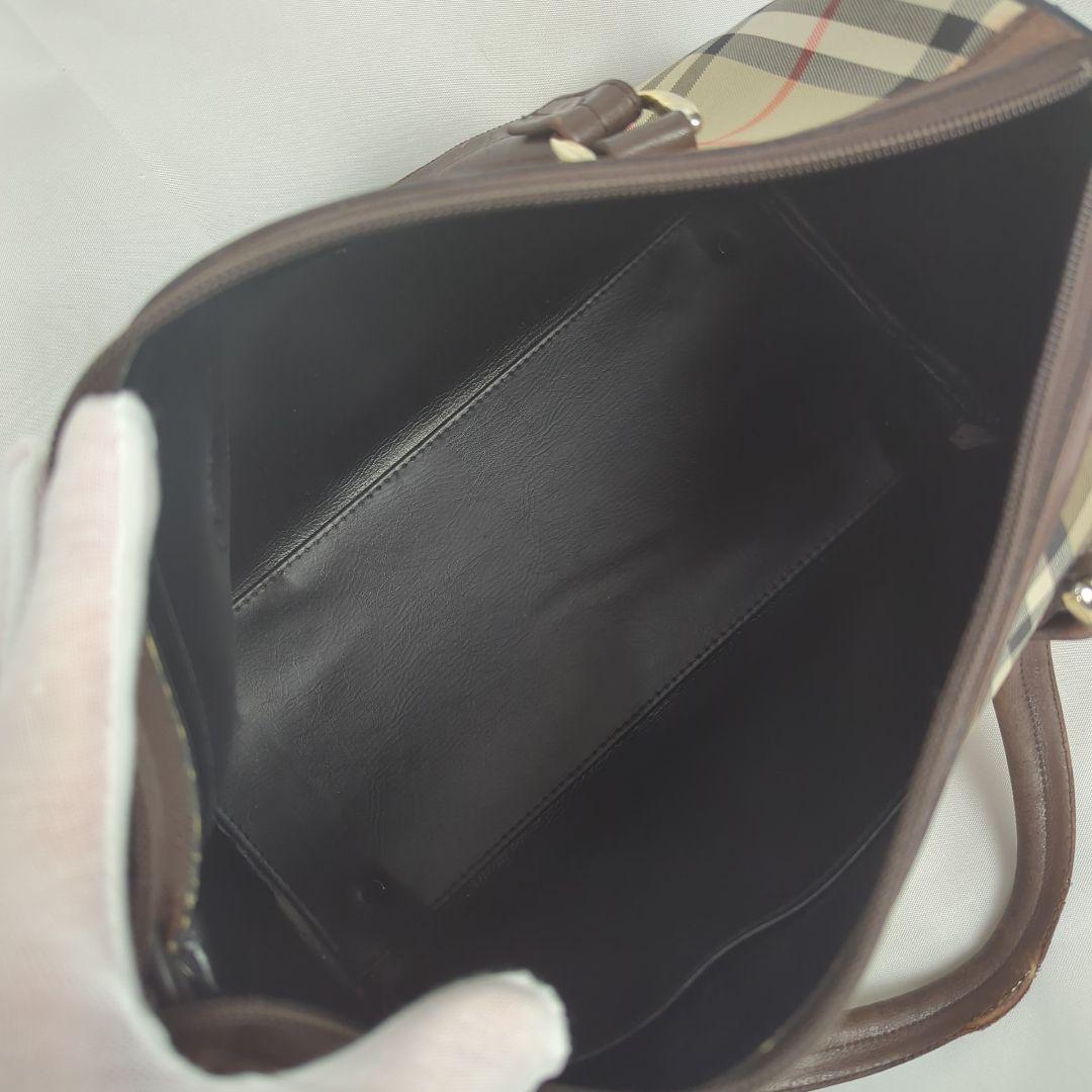 BURBERRY バーバリー ノバチェック ミニ ボストンバッグ キャンバス