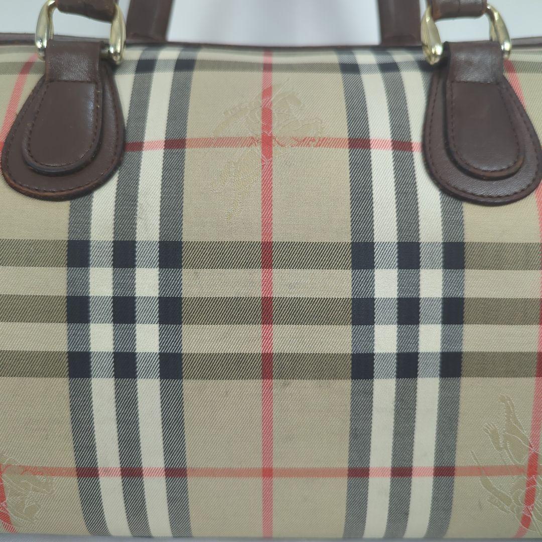 BURBERRY バーバリー ノバチェック ミニ ボストンバッグ キャンバス
