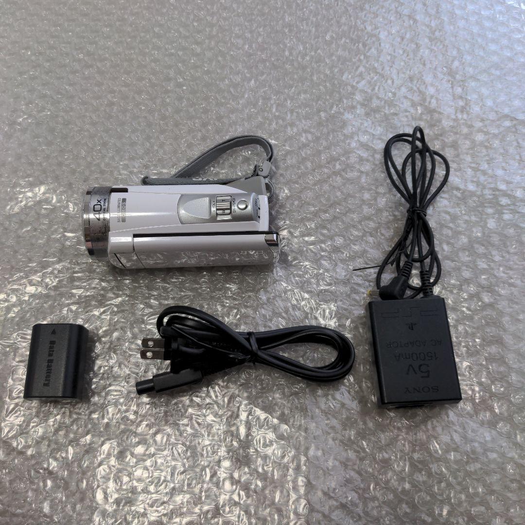 JVC ビデオカメラ本体 GZ-E600-w 動作品 充電器付き