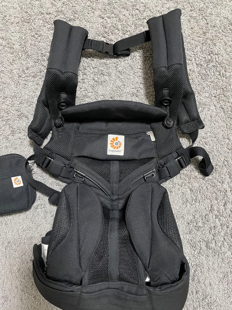 【美品】エルゴベビー　ergobaby ブラック 抱っこひも メッシュ