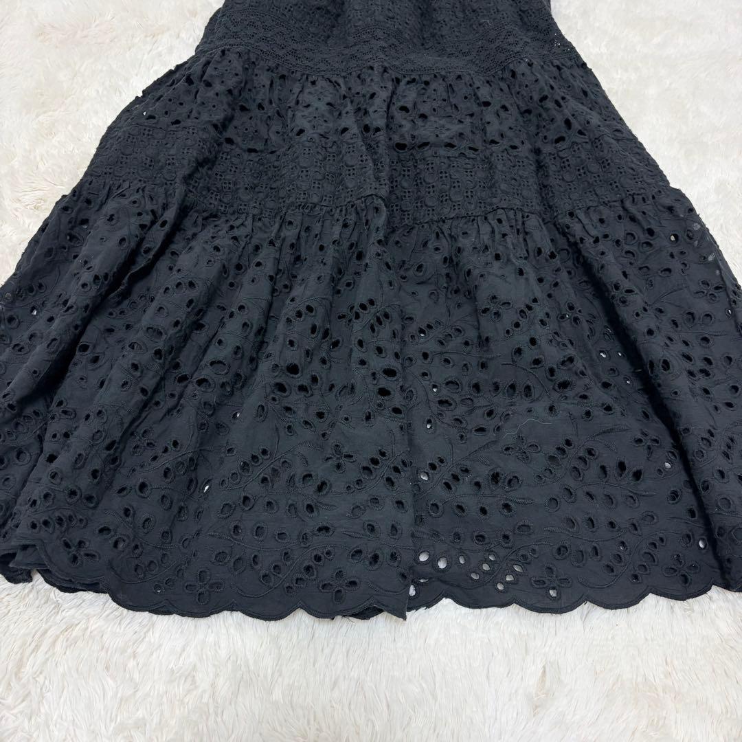 美品✨24SS✨イエナ　定価2.2万　コットンレースティアードスカート