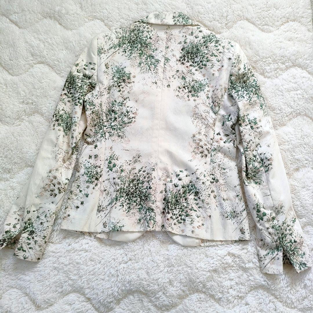 未使用級✨Max Mara 高級 花柄 コットン ジャケット春物 42L相当