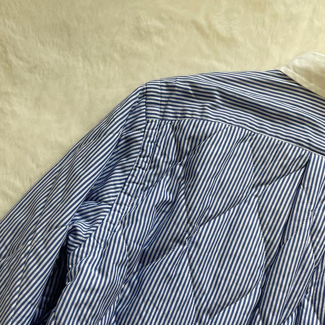 サカイ Quilted Shirt Jacket キルティング ストライプ