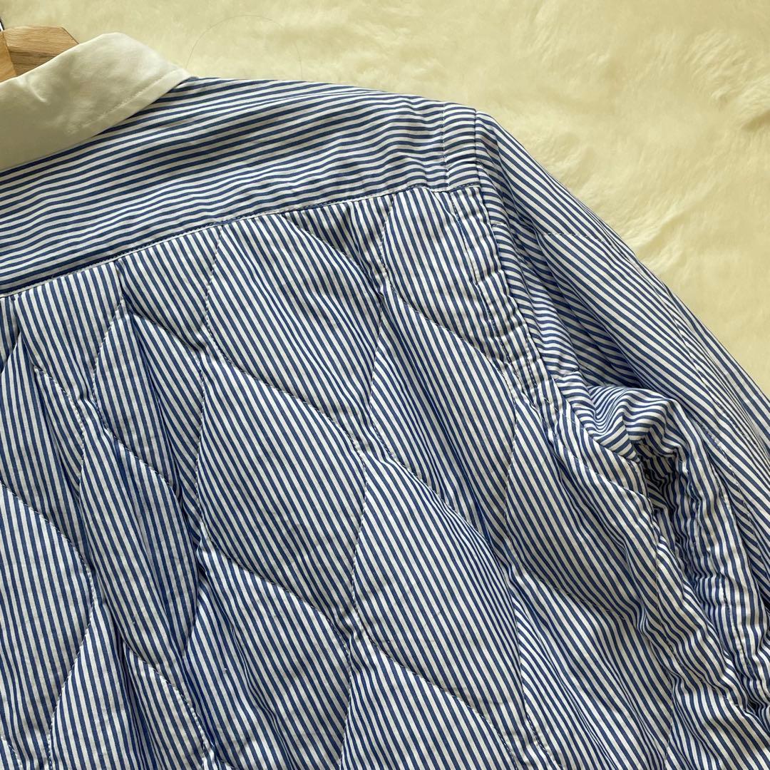 サカイ Quilted Shirt Jacket キルティング ストライプ
