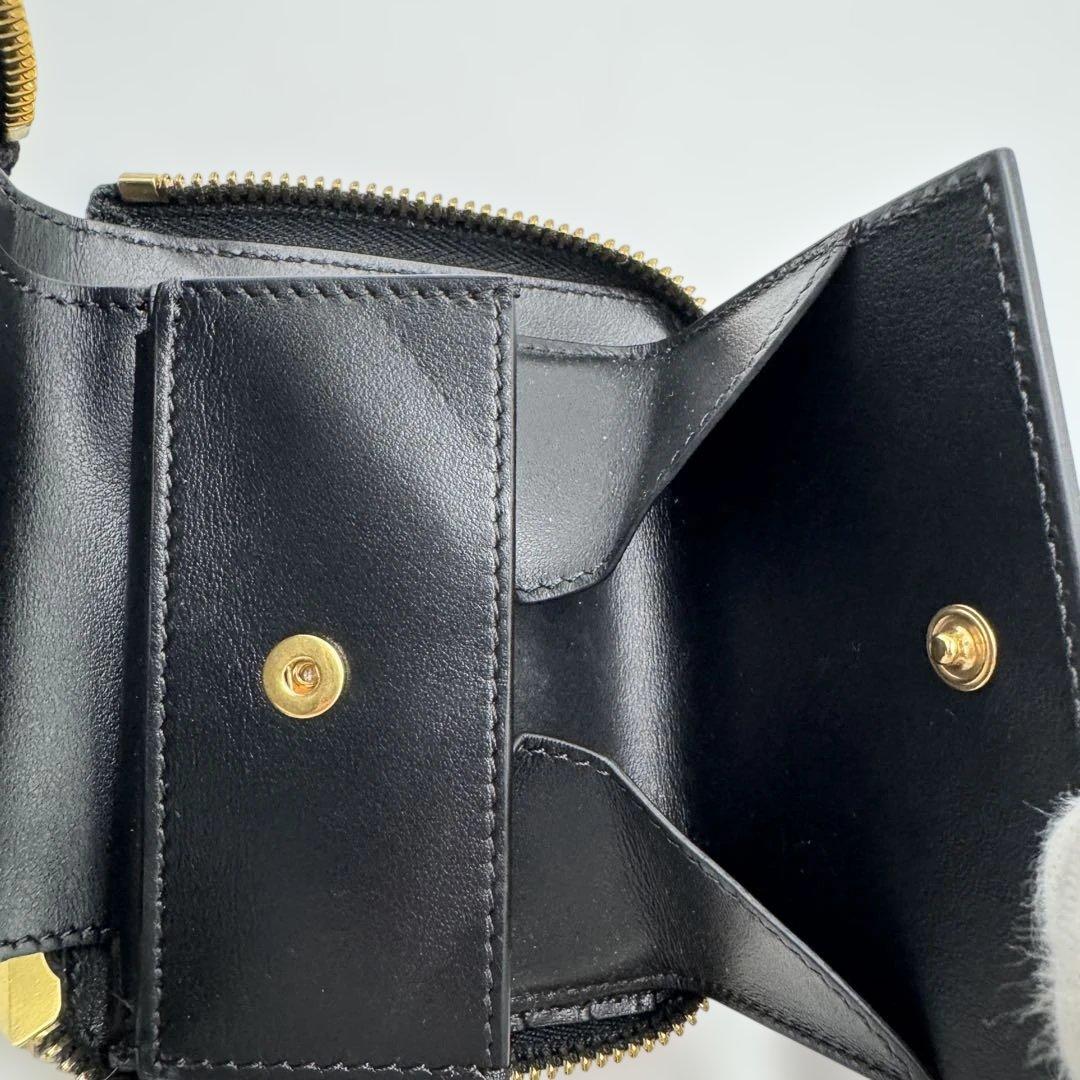【超美品】CELINE 二つ折り財布 スモール ジップウォレット エッセンシャル