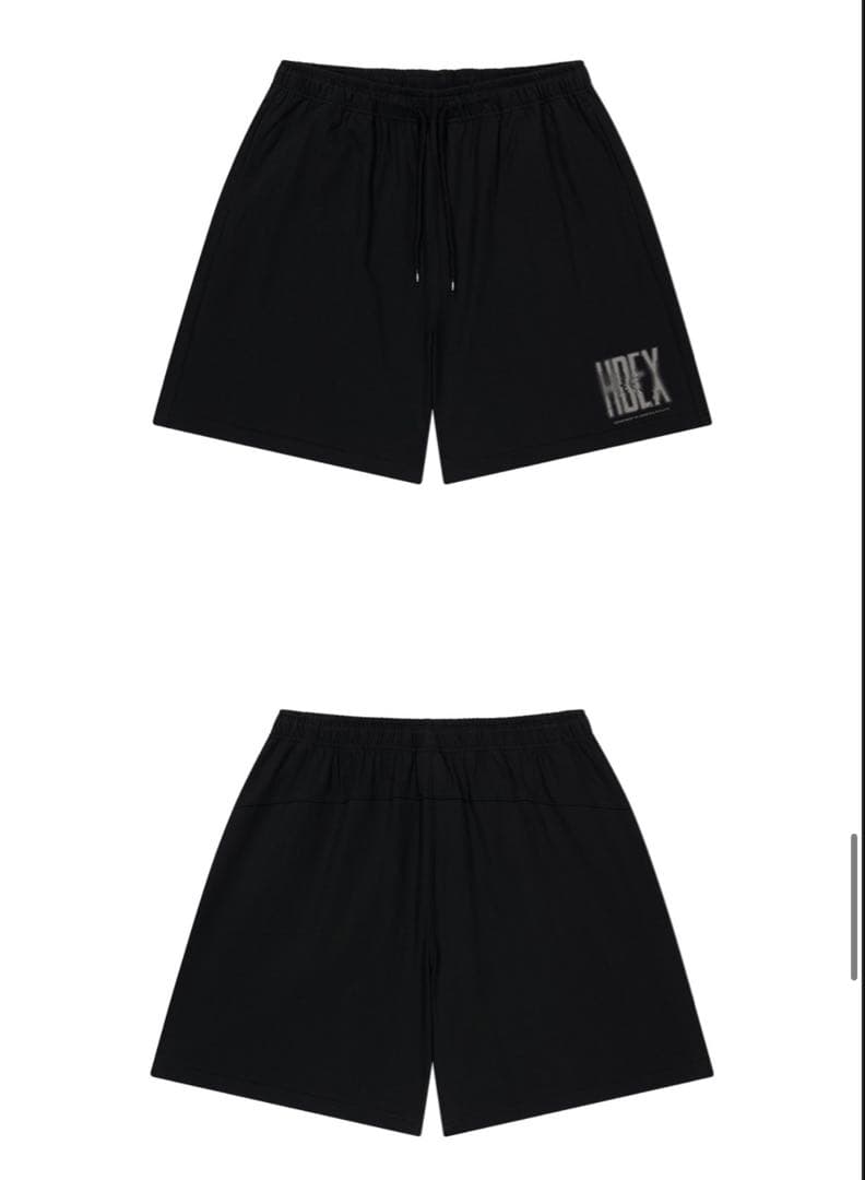トップス HDEX CrackPrinted Sleeve Shorts Black