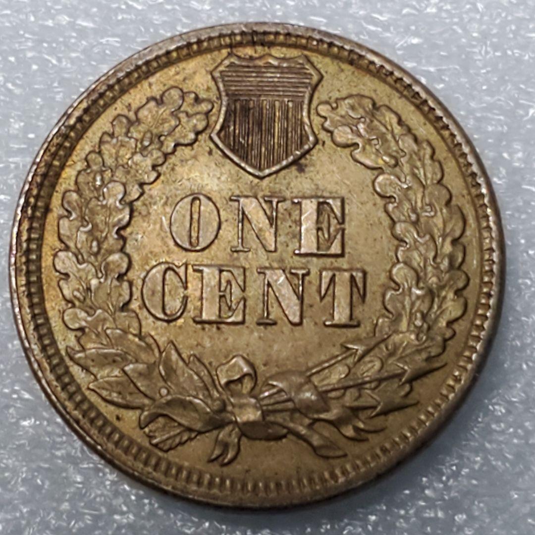 4251.　貴重　未使用　？　1862年　アメリカ　インディアン　1セント