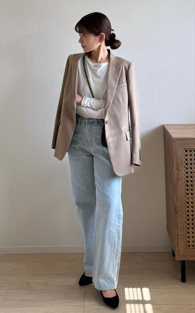 【新品】UNIQLO C テーラードジャケット&イージーワイドパンツセットアップ