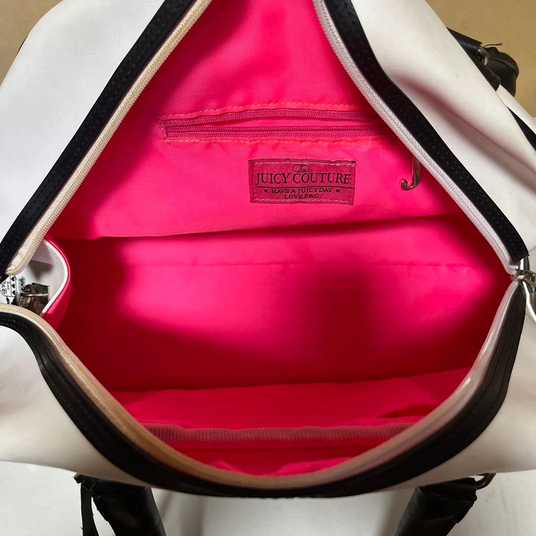 JUICY COUTURE ボストンバッグ ホワイト・ブラック
